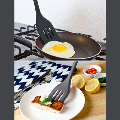 5439 1PC SILICON NON-STICK HEAT RESISTANT KITCHEN TURNER PREMIUM TURNER ( 21cm).