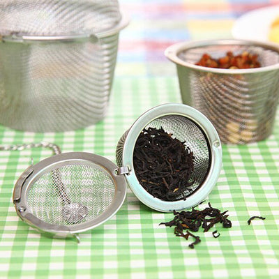 2861 Stainless Steel Spice Tea Filter Herbs Locking Infuser Mesh Ball DeoDap