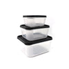 2748C 3 Pcs Square Shape Food Grocery Storage Container DeoDap