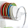 2962 Stainless Steel 2 Layer Kitchen Dish Rack/Plate Cutlery Stand DeoDap