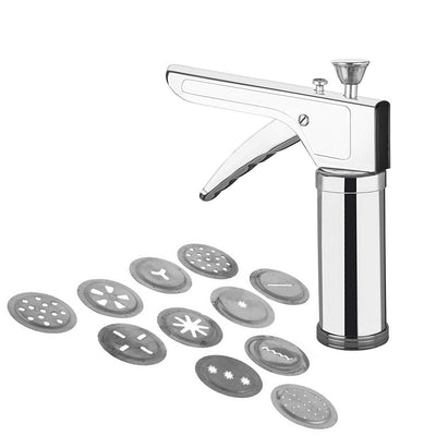 090 Plastic Kitchen Press Set, 12-Pieces, Silver (Kitchen_Press) fashiondep.in