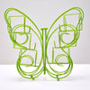 5126 Butterfly Shape Stainless Steel 6 Hole Glass Holder DeoDap