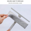 6697 Cleaning Brush with Squeegee Adjustable Telescopic Pole U Shape Can Clean Both Sides of Mirror Easily for Cleaning Home Kitchen Restaurant Glass Wall Window DeoDap