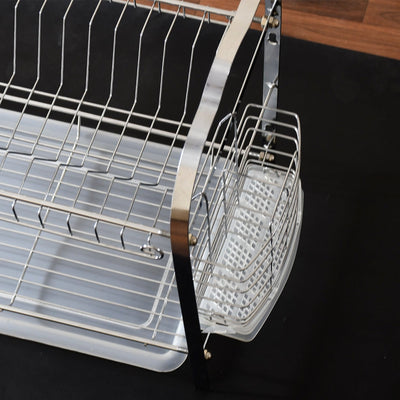 5342 kitchenware Steel Rack Dish Drainer 58cm For Home & Kitchen Use