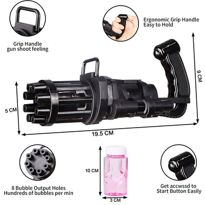 8028  8-Hole battery operated Bubbles Gun Toys for Boys and Girls Deodap