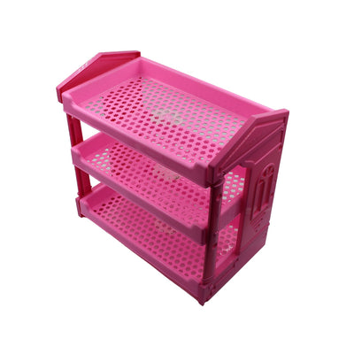 0169 Plastic 3in1 Multipurpose Organizer Storage Rack/Shelf for Kitchen/Bathroom/Room