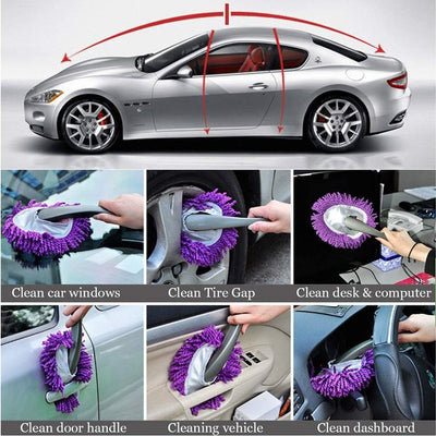 4098 Car Wash Cleaning Brush Microfiber Dusting Tool Duster Dust Mop Home Cleaning For Cleaning and Washing of Dirty Car Glasses, Windows and Exterior.