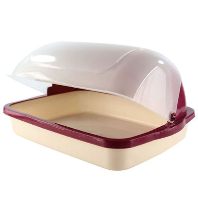 5200 Big Bread Box with Moving Lid | Semi Transparent | Food Grade BPA Free | Freezer Microwave Oven Dishwasher Safe | Breads Sandwich cakes DeoDap