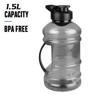 4828 Sports Gym 1.5 Liters Gallon Water Bottle with Mixer and Strainer DeoDap