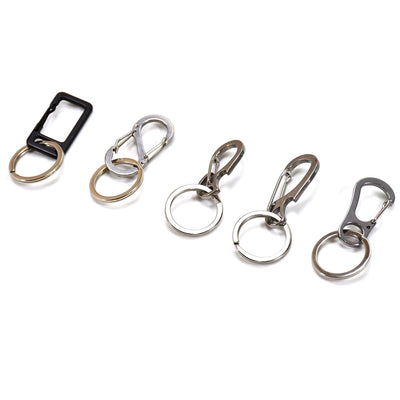 4048 Small Steel Key Ring Clip, Car Keychain Clip Key Ring Hook Keychain Holder Key Finder For Bikes Car Keychains Keychain Business Gift for Men and Women DeoDap