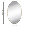 1727A Oval Frame Less Mirror Wall Sticker for Dressing