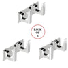 472_2 Pin Cloth Hanger Bathroom Wall Door Hooks For Hanging keys,Clothes Holder Hook Rail (Pack of 3) DeoDap