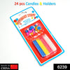 6239 Birthday Party Candles (Pack of 24 pcs) DeoDap