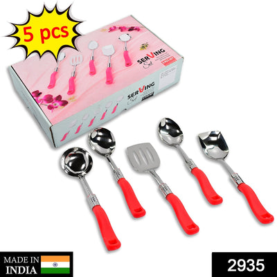 2935 Stainless Steel Serving Spoon Set 5 pcs. DeoDap