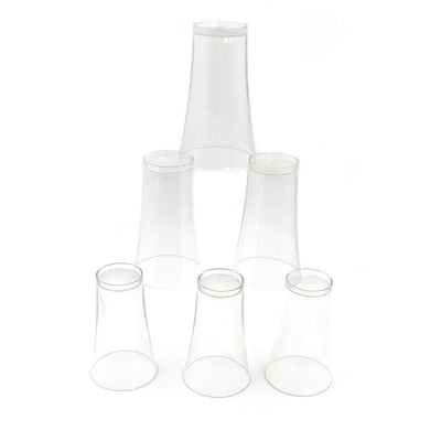 2849 Drinking Glass Juice Glass Water Glass Set of 6 Transparent Glass DeoDap