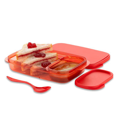 2879 Seal Rectangular 2 Containers Lunch Box DeoDap