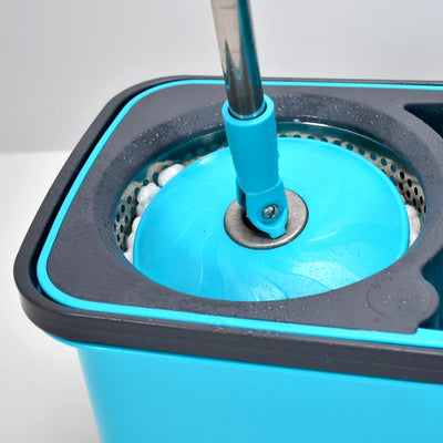 4027 QUICK SPIN MOP PLASTIC SPIN, BUCKET FLOOR CLEANING, EASY WHEELS & BIG BUCKET, FLOOR CLEANING MOP WITH BUCKET DeoDap