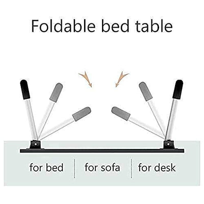 7863 FOLDABLE BED STUDY TABLE PORTABLE MULTIFUNCTION LAPTOP TABLE LAPDESK FOR CHILDREN BED FOLDABLE TABLE WORK OFFICE HOME WITH TABLET SLOT & CUP HOLDER DeoDap