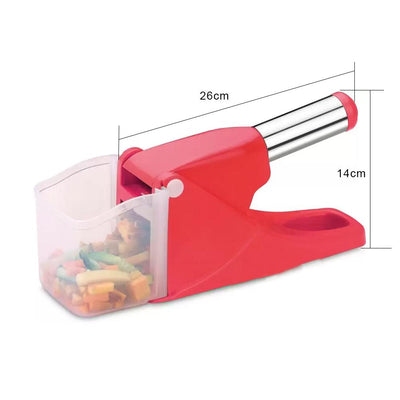 114 Virgin Plastic French Fry Chipser, Potato Chipser/Potato Slicer with Container DeoDap