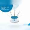 8712 Sporty Plastic Spin Mop with Bigger Wheels and Plastic Auto Fold Handle for 360 Degree Cleaning. DeoDap