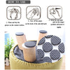 9066 28 pc Rubber furniture Pads Self Sticking Non Slip Furniture Noise Insulation Pads DeoDap