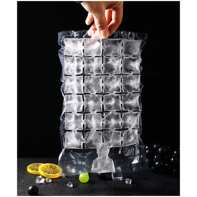 2905 Disposable Ice Cube Bags, Stackable Easy Release Ice Cube Mold Trays Self-Seal Freezing Maker,Cold Ice Pack Cooler Bag for Cocktail Food Wine DeoDap