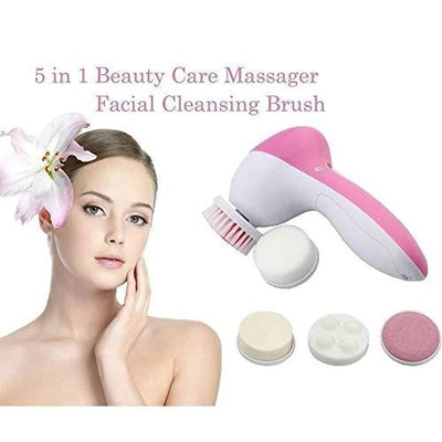 340 -5-in-1 Smoothing Body & Facial Massager (Pink) fashiondep.in