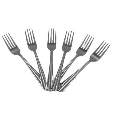 5932 STEEL FORKS SET OF 6 - FORK SET FOR HOME AND KITCHEN FORK HIGH QUALITY PREMIUM FORK SET (6 PC SET )