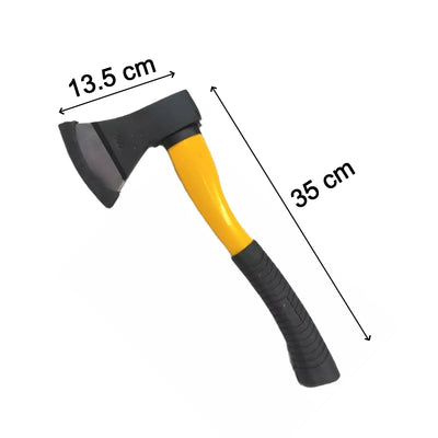 0641A Fiberglas's Body Rubberised Handle Wood Cutting Axe DeoDap