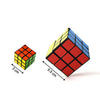 4817 Plastic Fancy 3x3 Small Cube Puzzles Game - 2 Pieces (Multicolour) DeoDap