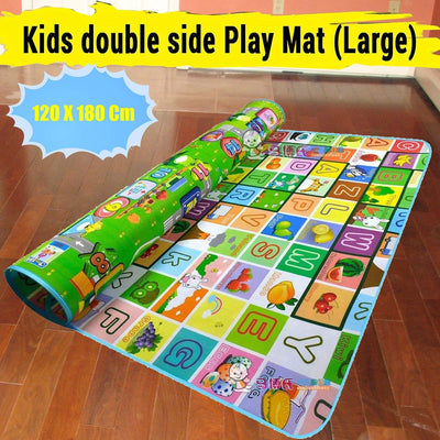 8059 Waterproof Double Side Baby Play Floor Mat for Kids Home With Bag (Size 120 x 180cm) DeoDap