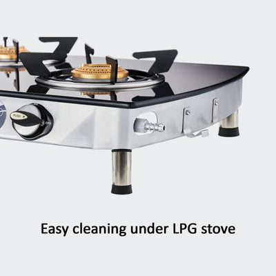 2021 Stainless Steel LPG Stove Legs 4pcs DeoDap