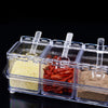 2444 Crystal Seasoning Acrylic Box Pepper Salt Spice Rack DeoDap