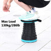 2502 Foldable Height Adjusting Stool Space Saving Telescopic Stool DeoDap