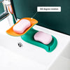 4860C Plastic Double Layer Soap Dish Holder| Decorative Storage Holder Box for Bathroom, Kitchen, Easy Cleaning ,Soap Saver. DeoDap