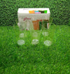 2849 Drinking Glass Juice Glass Water Glass Set of 6 Transparent Glass DeoDap