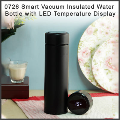 0726 Smart Vacuum Insulated Water Bottle with LED Temperature Display DeoDap