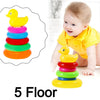 4626 Plastic Baby Kids Teddy Stacking Ring Jumbo Stack Up Educational Toy DeoDap