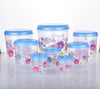 2448 Air Tight Plastic Transparent Container Set (10000ml, 7000ml, 5000ml, 3000ml, 2000ml, 1000ml, 750ml, 500ml) DeoDap